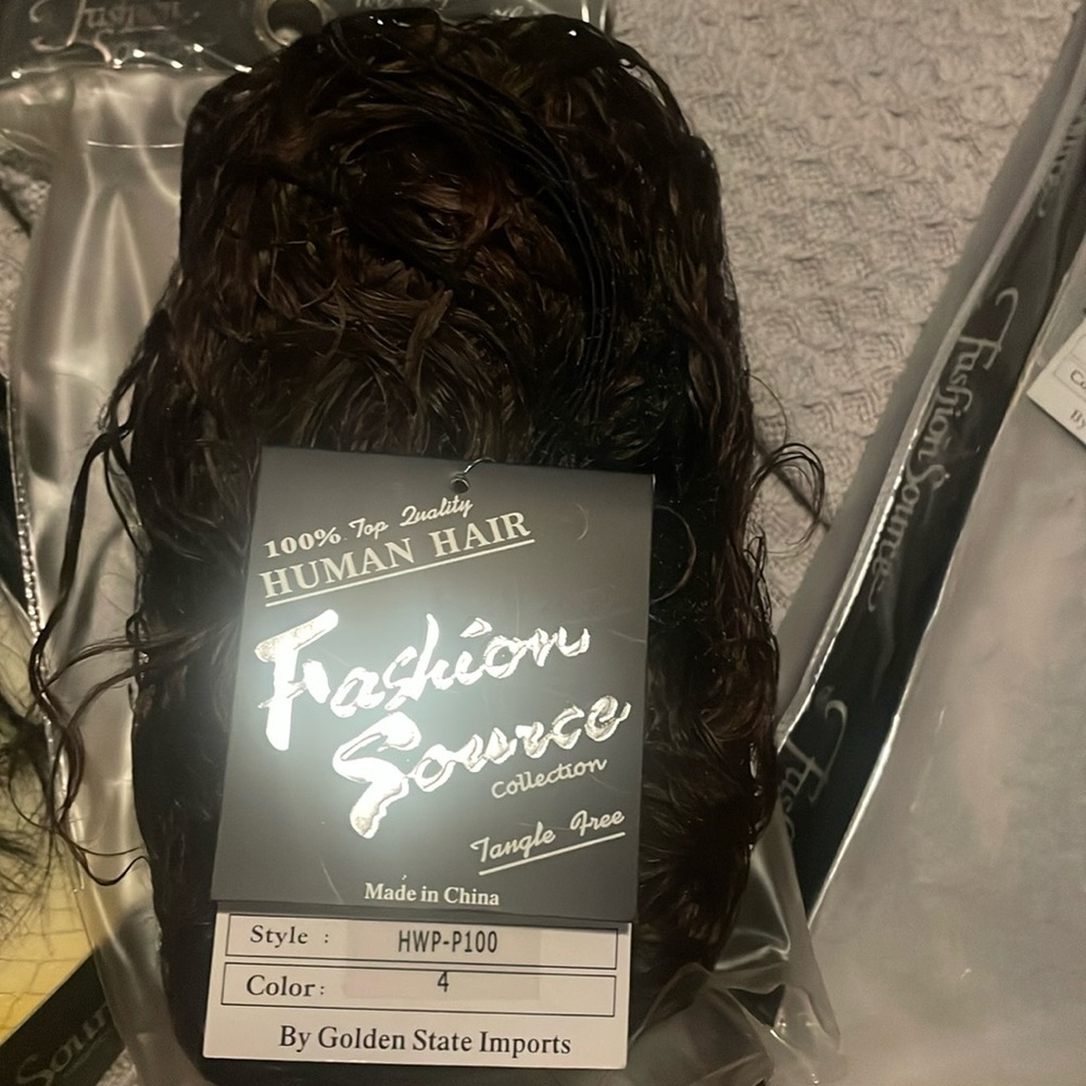 Human hair pony tail. New in package. Ready to be Christmas gift.